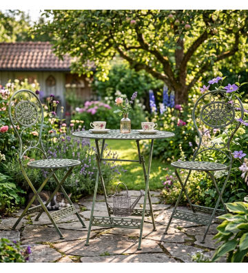 Moritz Bistro Set Tisch oval